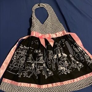 Chic Halter Dress with Pink Accents